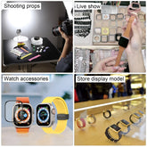 For Apple Watch Ultra 49mm Black Screen Non-Working Fake Dummy Display Model, For Photographing Watch-strap, No Watchband